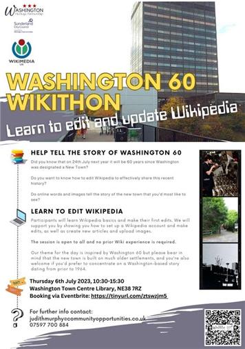  - Washington Wikithon 6 July 2023