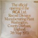 The opening of the RCA factory  in 1970